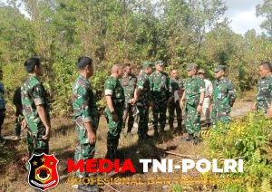 Tim Survei Rencana Konstruksi Satuan Tinjau Lokasi Pembangunan Batalyon TP 923 /Mentaya Di Wilayah Kodim 1015/Sampit