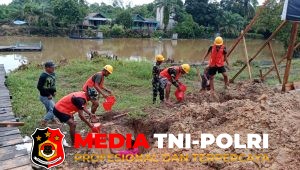 Tangan-Tangan Terampil Yang Tak Kenal Lelah, Pembangunan Jembatan Garuda Di Wilayah Kodim 1015/Sampit