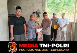 Polsek Cikarang Selatan Salurkan Bantuan untuk Pembangunan Mushola Sirojul Huda