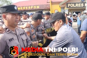 Evaluasi Simulasi Unras Kapolres Kotim Pimpin Apel Konsolidasi