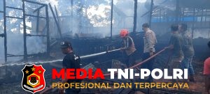 Tiga Unit Rumah Terbakar di Jalan Pelita Kelurahan Parenggean