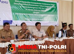 Pemerintah Kecamatan Seranau dan PT RMU Teken Kerja Sama, Dukung Pembangunan Melalui Program MOU/PKK