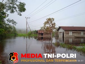 Banjir Rendam 128 Rumah di Sei Ubar Mandiri, Warga Mengungsi
