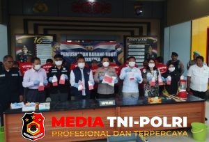 Sebanyak 1.297 Gram Sabu di Musnahkan di Pimpin Kapolres Kotim
