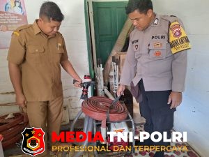 Bhabinkamtibmas Polres Seruyan Cek Kesiapan Sarpras Penanggulangan Karhutla di Desa Bahaur
