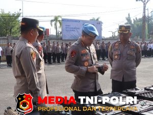 Bidpropam Polda Kalteng Lakukan Pemeriksaan Senpi di Polres Kotim Dalam Rangkaian Supervisi