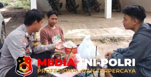 Bhabinkamtibmas Panimbaraya Sambang Warga, Jalin Silaturahmi dan Sampaikan Imbauan Kamtibmas