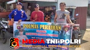 Jaga Sungai Mentaya, Satpolairud Polres Kotim Patroli Perairan hingga Dermaga Habaring Hurung