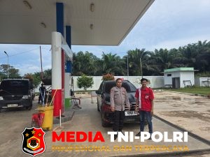 Polsek Seruyan Tengah Patroli dan Amankan SPBU di Desa Sandul