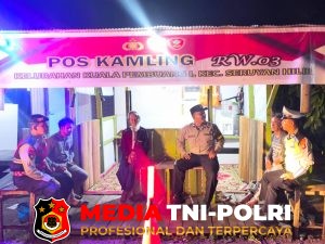 Pamapta III Polres Seruyan Sambangi Pos Kamling dan Bina Keamanan Swakarsa