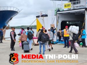 Polsek KPM Jajaran Polres Kotim Amankan Keberangkatan KM Kirana III
