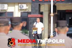 Wakapolres Seruyan Pimpin Apel Pagi, Tekankan Tertib Administrasi dan Bijak Bermedsos