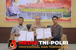 Polres Seruyan, PT BIS dan PT BPP Gelar Kegiatan MOU dan Latihan Bersama Penanggulangan Karhutla