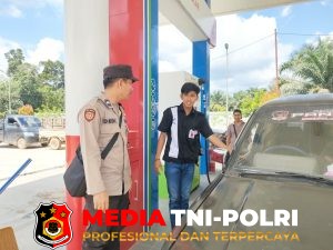 Polsek Seruyan Tengah Laksanakan Patroli dan Pengamanan SPBU di Desa Sandul