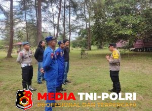 Pengamanan Objek Wisata Sei Bakau, Polres Seruyan Gelar Apel dan Patroli