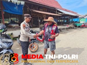 Bina Ketertiban dan Cek Tukang Parkir, Patroli Dialogis Polsek Hanau Sambang Pasar Saik