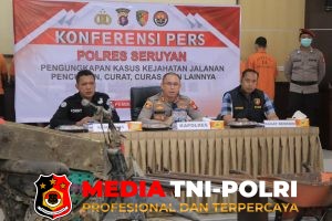 Polres Seruyan Amankan 74 Tersangka dari 40 Kasus Kejahatan Pencurian Periode Januari - Mei 2026