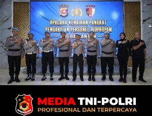 Bidpropam Polda Banten Gelar Upacara Kenaikan Pangkat Pengabdian Personel