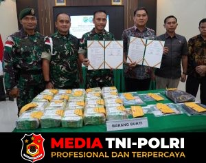 Gagalkan Peredaran Narkoba Skala Besar, Kodam XII/Tpr Amankan 21,4 Kg Sabu dan Serahkan WNA Malaysia ke BNNP Kalbar.
