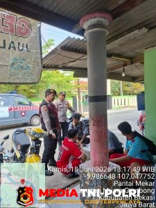 Jaga Jakarta Jaga Bekasi, Patroli KRYD Polsek Muara Gembong Sapa Pelajar dan Cegah Gangguan Kamtibmas