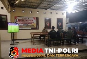 Nobar Piala Dunia di Mapolsek Seruyan Hilir jadi Momen Perkuat Silaturahmi