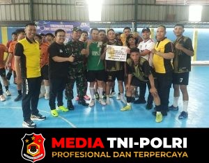 Semarak Hari Bhayangkara ke-80, Polsek Kebon Jeruk Gelar Turnamen Futsal Pererat Sinergi Tiga Pilar