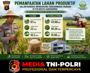 Pemanfaatan Lahan Produktif Polresta Samarinda Dongkrak Hasil Panen, Perkuat Swasembada Pangan
