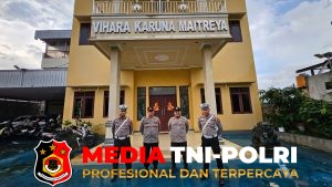Polres Kotim Laksanakan Giat Pengamanan Ibadah Hari Raya Waisak di Vihara Karuna Maitreya