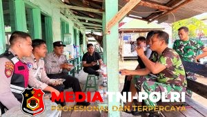 Perkuat Sinergi TNI-Polri, Pamapta III Polres Seruyan Sambang Koramil 1015-14