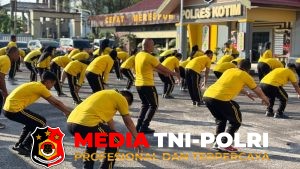 Jaga Stamina Layani Masyarakat, Polres Kotim Rutin Gelar Olahraga Pagi Setiap Jumat