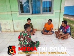 Babinsa Koramil 1015-07/Parenggean Melaksanakan Komsos Dengan Warga Binaan
