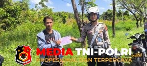 Satlantas Polres Seruyan Berikan Teguran Simpatik dan Imbauan Kamseltibcarlantas di Seputaran Kota Kuala Pembuang