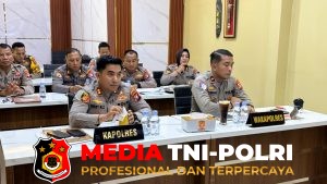 Kapolres Kotim Hadiri Rakor PTDH Anggota Polri Polres Kotim Melalui Zoom Meeting