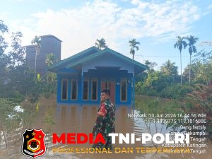 Sungai Samba dan Katingan Meluap, Ratusan Warga Desa Samba Bakumpai Terdampak Banjir