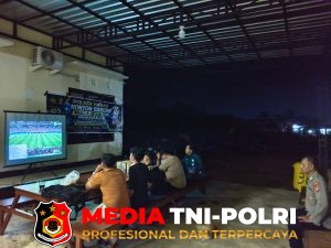 Serunya Nonton Bareng Piala Dunia di Mako Polsek Hanau