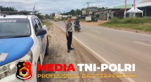Kawal Keselamatan Pengguna Jalan, Satlantas Polres Seruyan Kembali Sisir Jalur Rawan Jalan Jenderal Sudirman Km 62 - 144