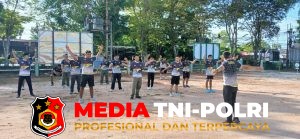 Jaga Kebugaran Prajurit, Kodim 1015/Sampit Gelar Olahraga Bersama