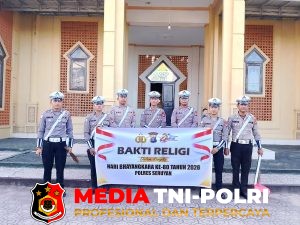 Satlantas Polres Seruyan Gelar Bakti Religi HUT Bhayangkara Ke-80, Bersihkan Tiga Tempat Ibadah