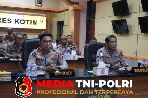 POLRES KOTIM IKUTI TAKLIMAT AKHIR AUDIT KINERJA TAHAP II ITWASUM POLRI TA 2026 DIPOLDA KALTENG