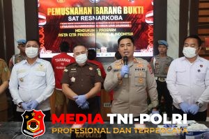 Polres Kotim Musnahkan 114,96 Gram Sabu, Upaya Berani Lindungi Masyarakat dari Ancaman Narkoba