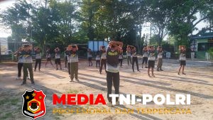 Jaga Kebugaran, Personel Kodim 1015/Sampit dan PNS Laksanakan Olahraga Bersama