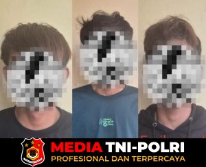 Sinergi Antarpolsek, Empat Terduga Pelaku Pemerasan Bersenjata Tajam Diamankan