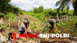 Alat Berat Mulai Bergerak Kodim 1015/Sampit Buka Jalur Untuk Jembatan Perintis Garuda