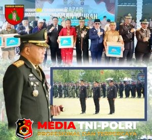 Tegaskan Sinergi TNI-Polri, Pangdam XXII/Tambun Bungai Hadiri Upacara Hari Bhayangkara ke-80