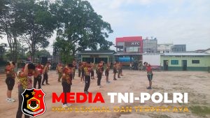 Kodim 1015/Sampit Laksanakan Olahraga Rutin