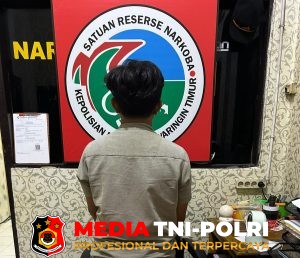 SatResNarkoba Polres Kotim Amankan Pemuda Pengedar Narkotika Jenis Sabu Barbuk 7,85 Gram