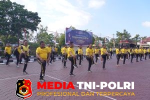 Jaga Kebugaran dan Soliditas, Polres Seruyan Gelar Olahraga Bersama Seluruh Personel