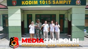 Perkuat Sinergi, Kepala BNN Kab. Kotim Silaturahmi ke Kodim 1015/Sampit