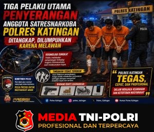 Tiga Pelaku Utama Penyerangan Anggota Satresnarkoba Polres Katingan Ditangkap, Dilumpuhkan karena Melawan