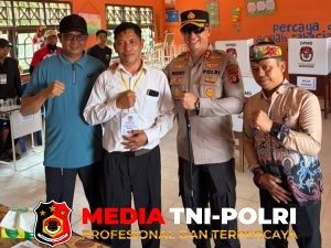 Kapolres Seruyan Tinjau Langsung Pemungutan Suara Pilkades Serentak di Desa Bangkal dan Desa Salonok